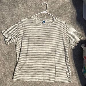 Black and white striped shirt from Old Navy.